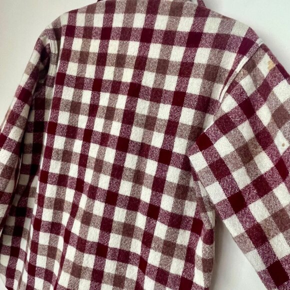 WOOLRICH VTG 70’s PLAID THICK WOOL BLEND LONG SLEEVE SHIRT MADE IN USA SZ M - Picture 15 of 16